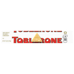 TOBLERONE White Chocolate Bar with Honey and Almond Nougat, Bulk Chocolate, 20 - 3.52 oz Bars